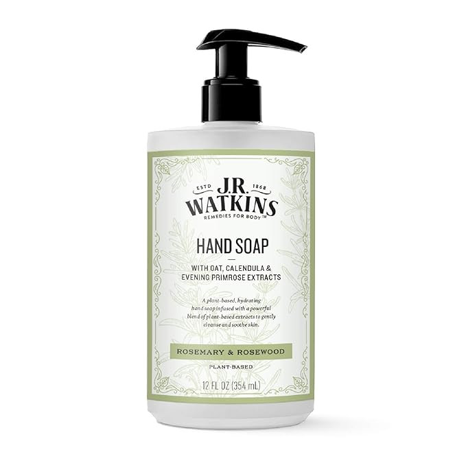 J. R. Watkins Moisturizing Gel Hand Soap, Rosemary & Rosewood, 12 oz | Amazon (US)