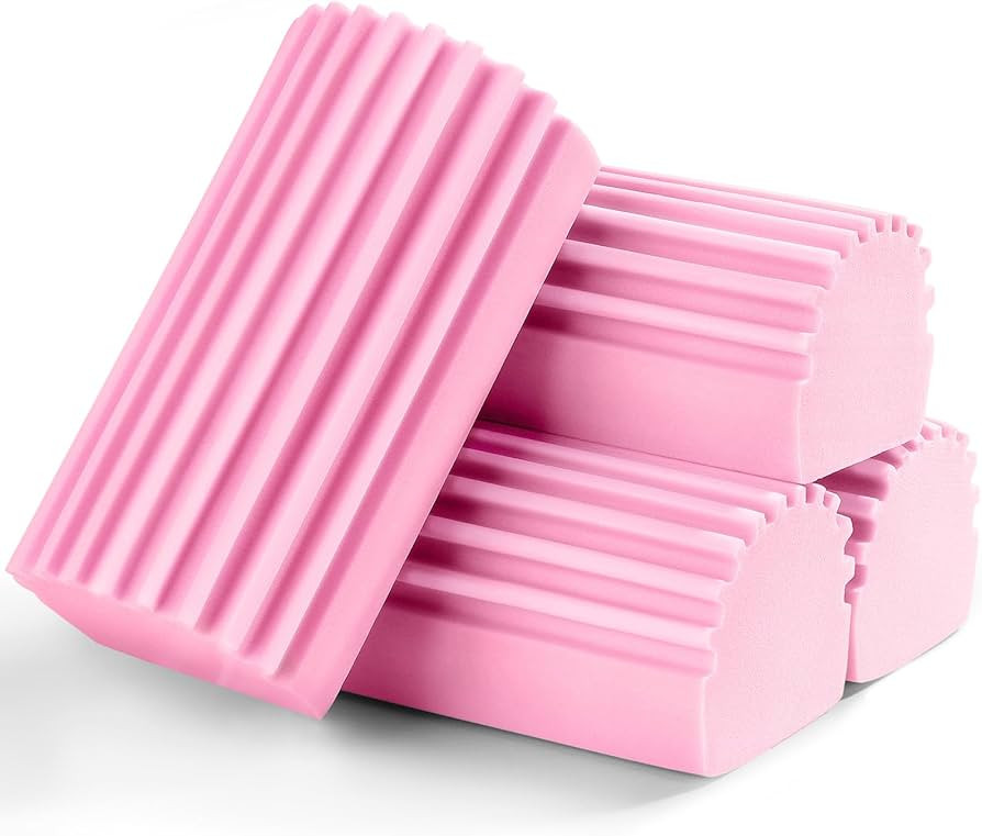 4-Pack Damp Clean Duster Sponge, Sponge Cleaning Brush, Duster for Cleaning Blinds, Glass, Basebo... | Amazon (US)