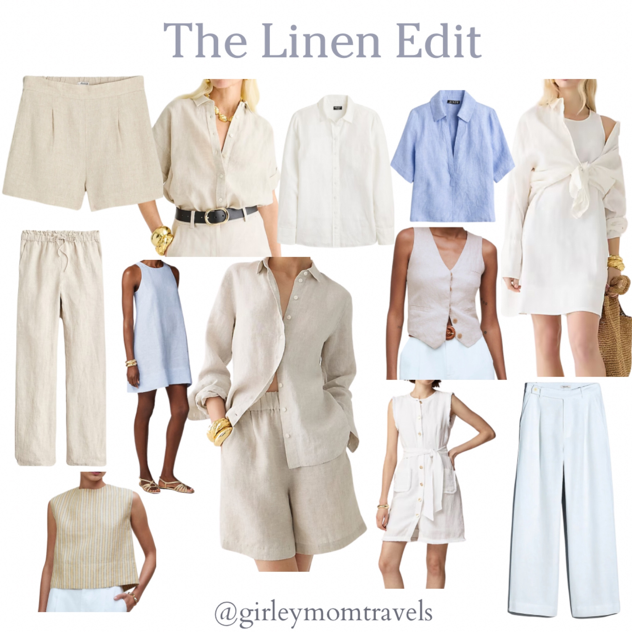 The Linen Edit...everything you need for a stylish comfortable season of warm weather. This breathable fabric will keep you cool and comfortable. Work Wear. Travel Outfit. Vacation ideas.

#LTKover40 #LTKSeasonal #LTKtravel
