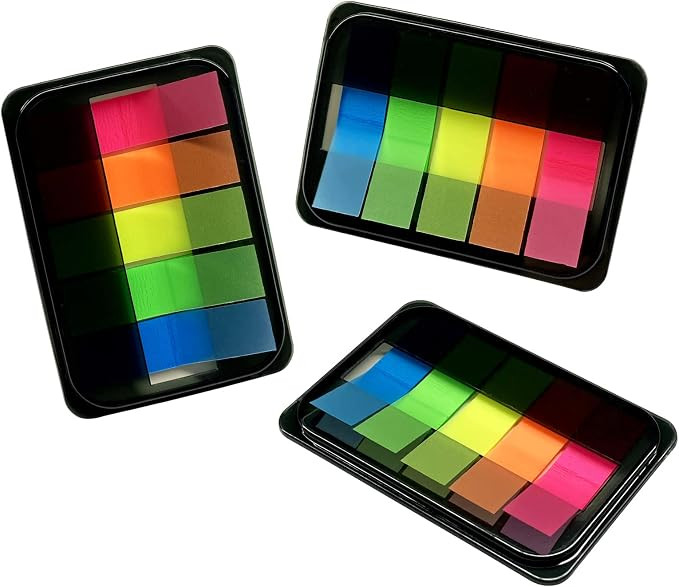 300PCS Sticky Index Tabs, Transparent Sticky Page Markers Notes, Book Markers, Sticky Note Tabs, ... | Amazon (US)