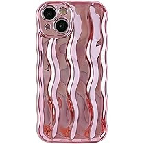 Caseative Water Ripple Pattern Curly Wave Frame Soft Compatible with iPhone Case (Light Pink,iPho... | Amazon (US)