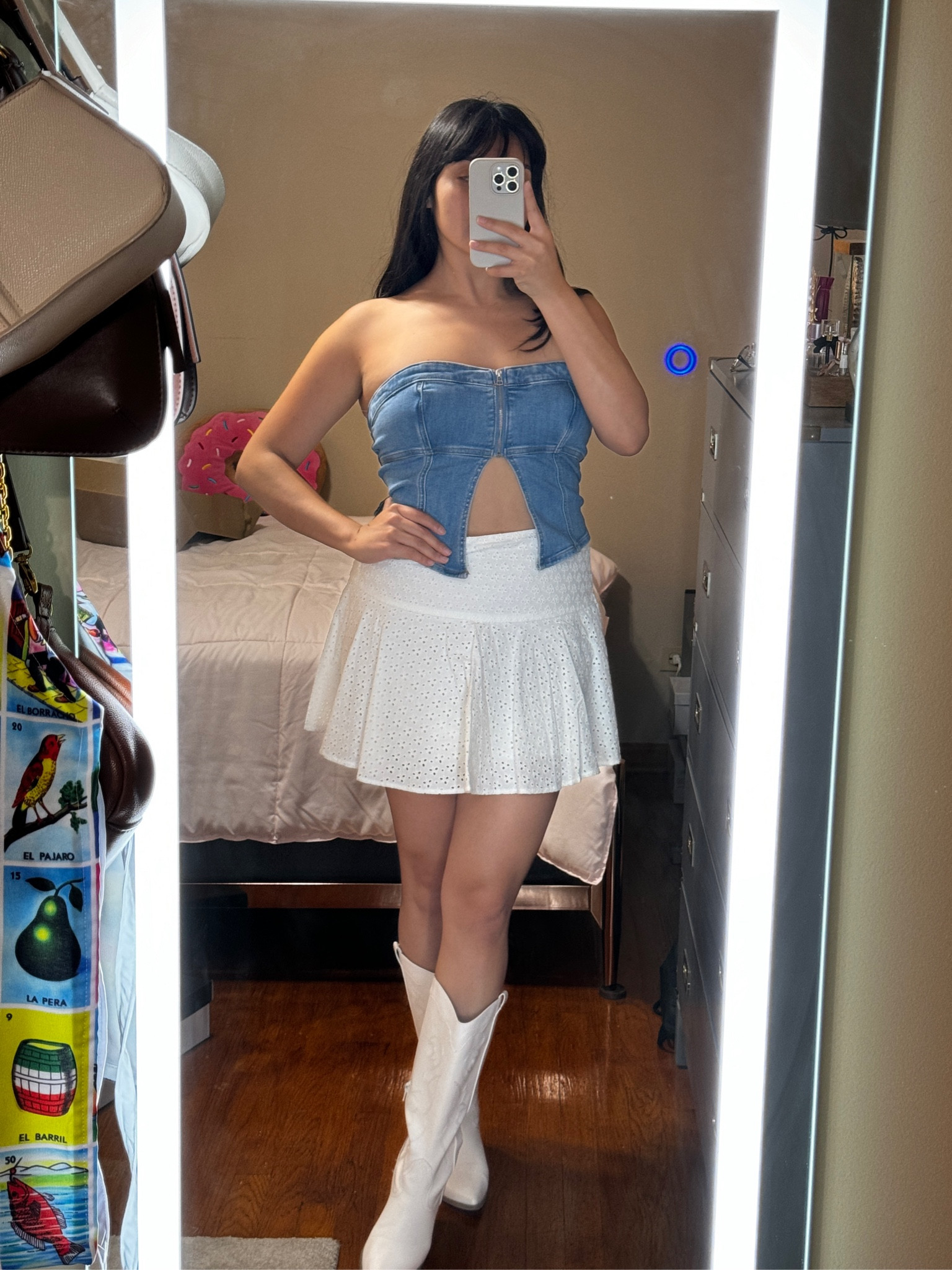 Cutesy country outfit that can be worn for brunch or a night out in Nashville. 🫶🏼  #LTKWestern 

#LTKMidsize #LTKStyleTip