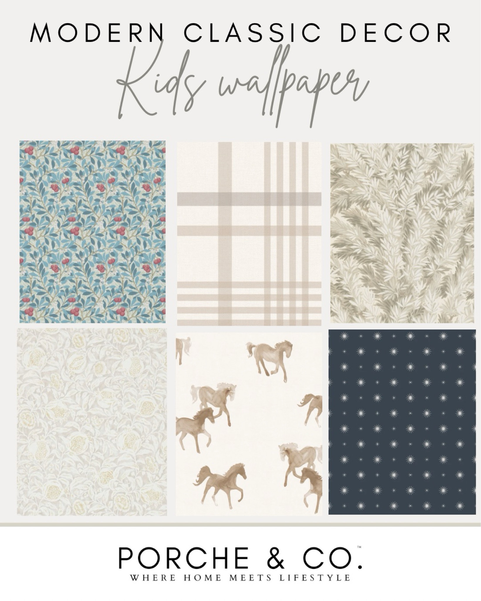 Modern Classic kids room wallpaper, wallpaper, kids bedroom, bedroom styling, bedroom decor
#visionboard #moodboard #porcheandco

#LTKkids #LTKhome #LTKstyletip