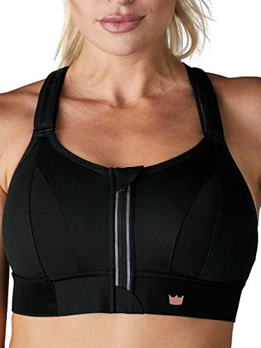 SHEFIT Ultimate Adjustable High-Impact Sports Bra for Women with Zip Front Black | Amazon (US)