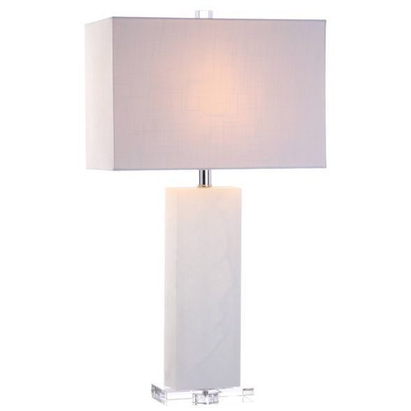 27" Tiggie Alabaster Table Lamp (Includes LED Light Bulb) White - JONATHAN Y | Target