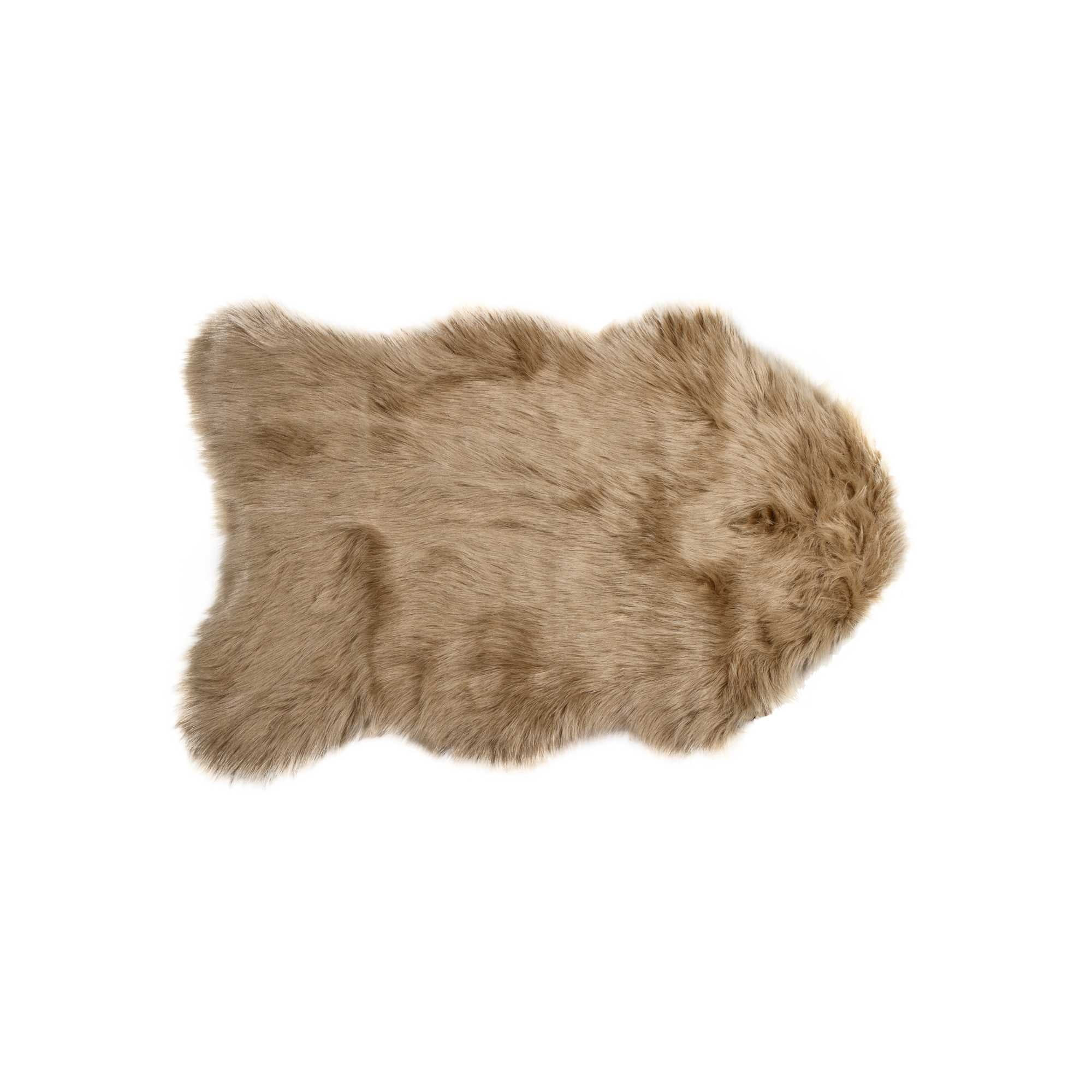 2' X 3' Tan Sheepskin Area Rug | Walmart (US)