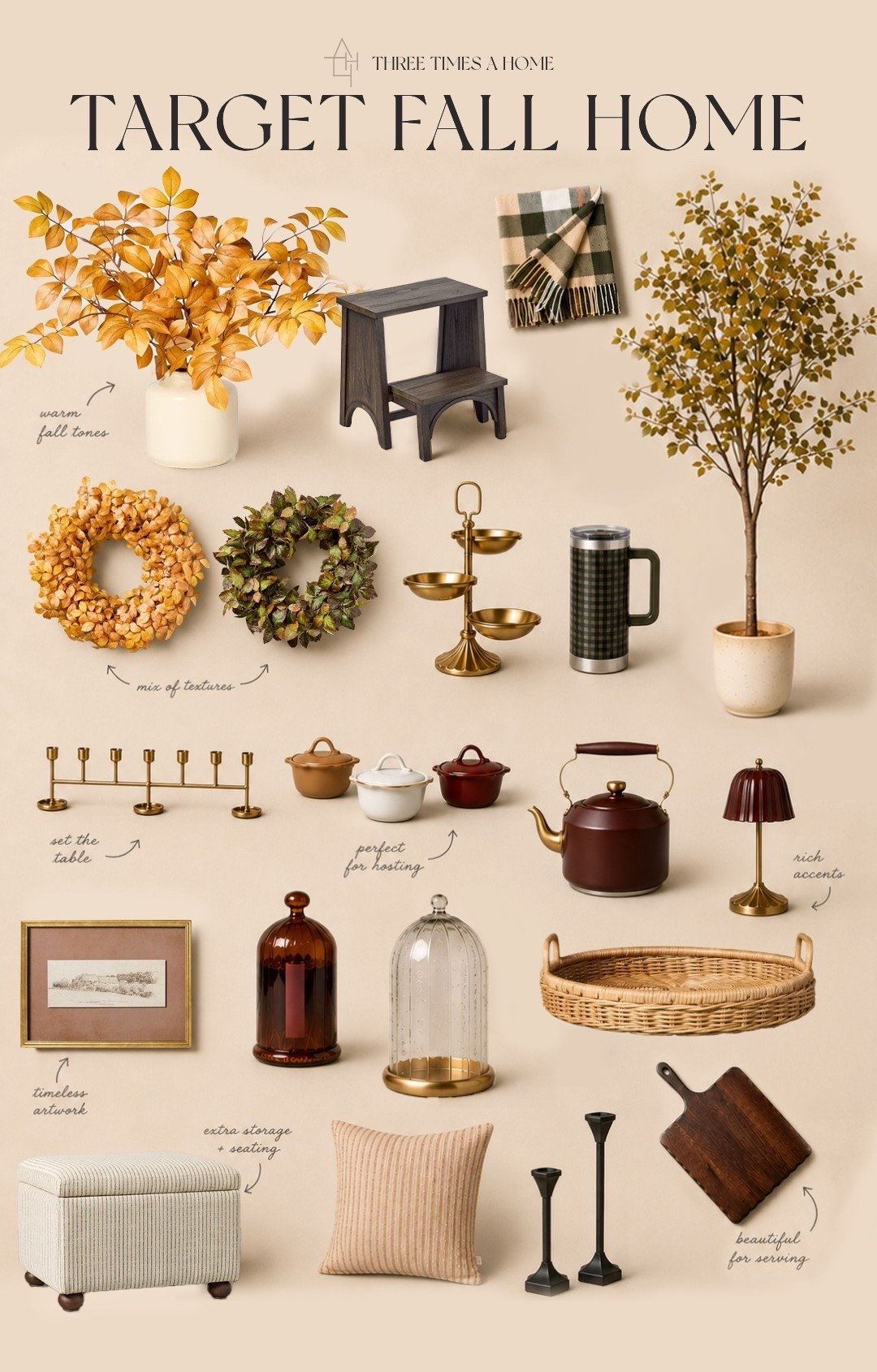 New for fall! 🍁 hearth & hand decor and furniture now available at Target

#LTKHome
