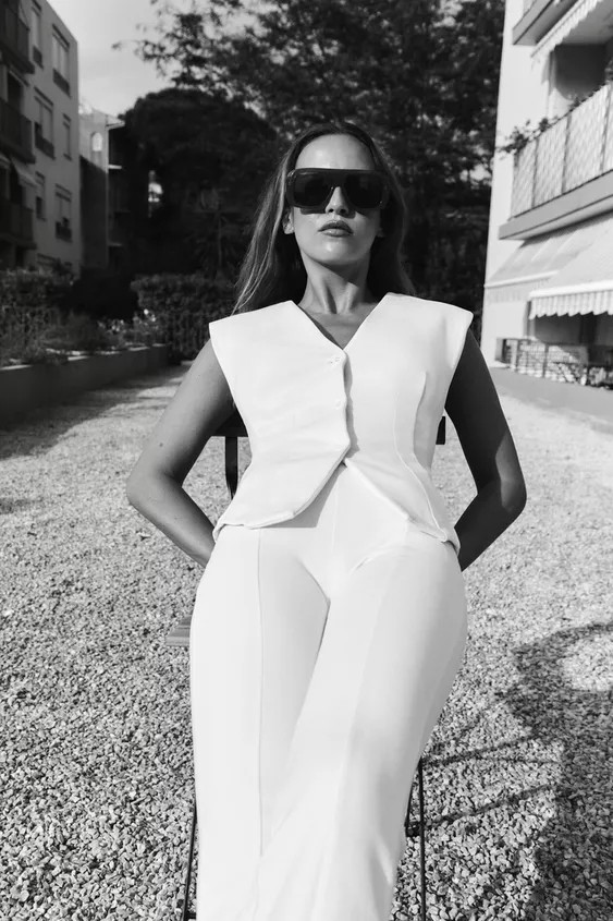 INTERLOCK KNIT VEST TOP | Zara US