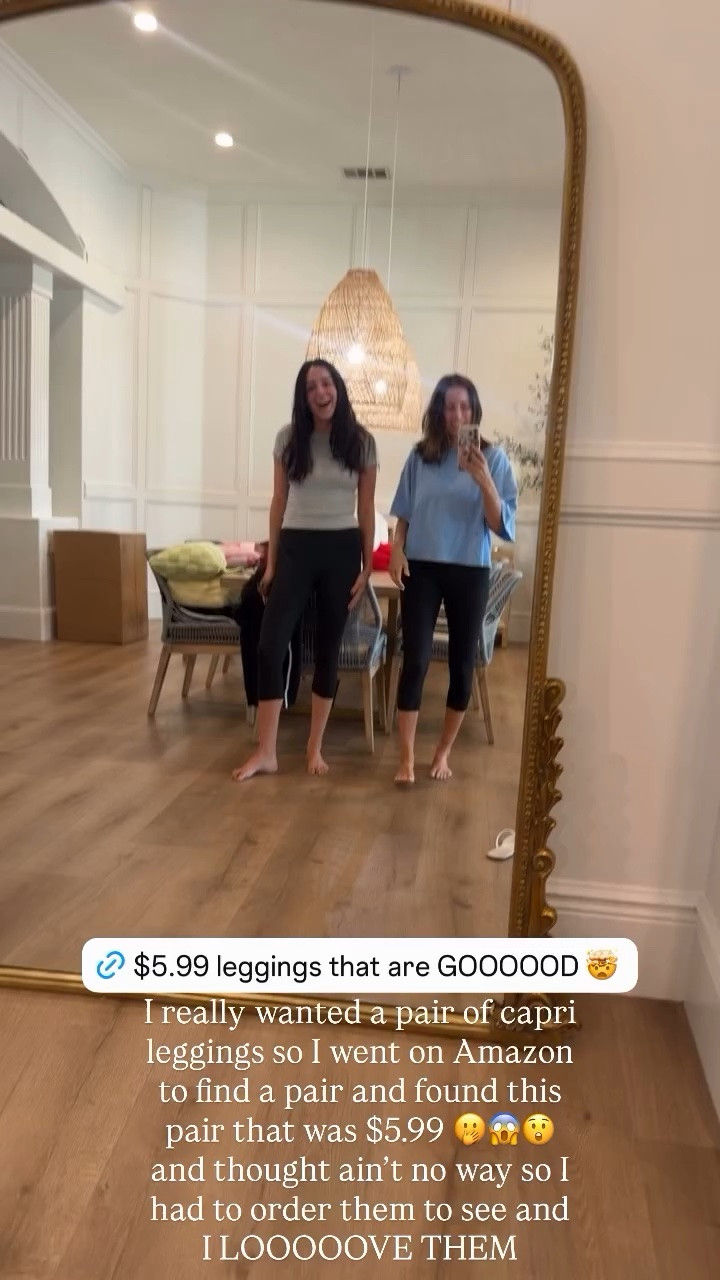 I really wanted a pair of capri leggings so I went on Amazon  to find a pair and found this pair that was $5.99 🫢😱😲 and thought ain’t no way so I had to order them to see and 
I LOOOOOVE THEM