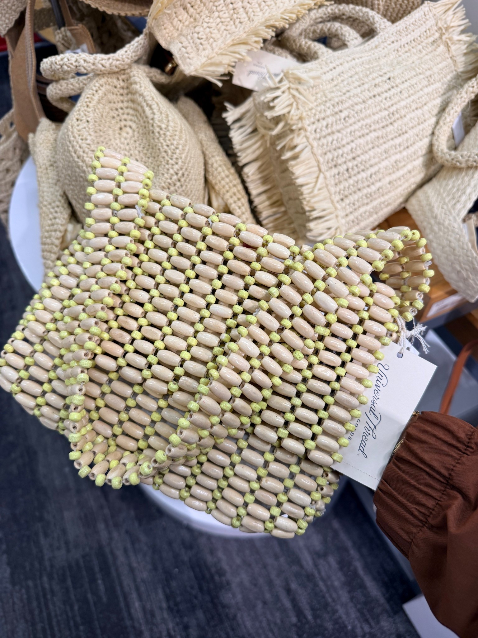 Wood bead bag that comes in different colors!

#LTKgrwm #LTKPetite #LTKMothersDay