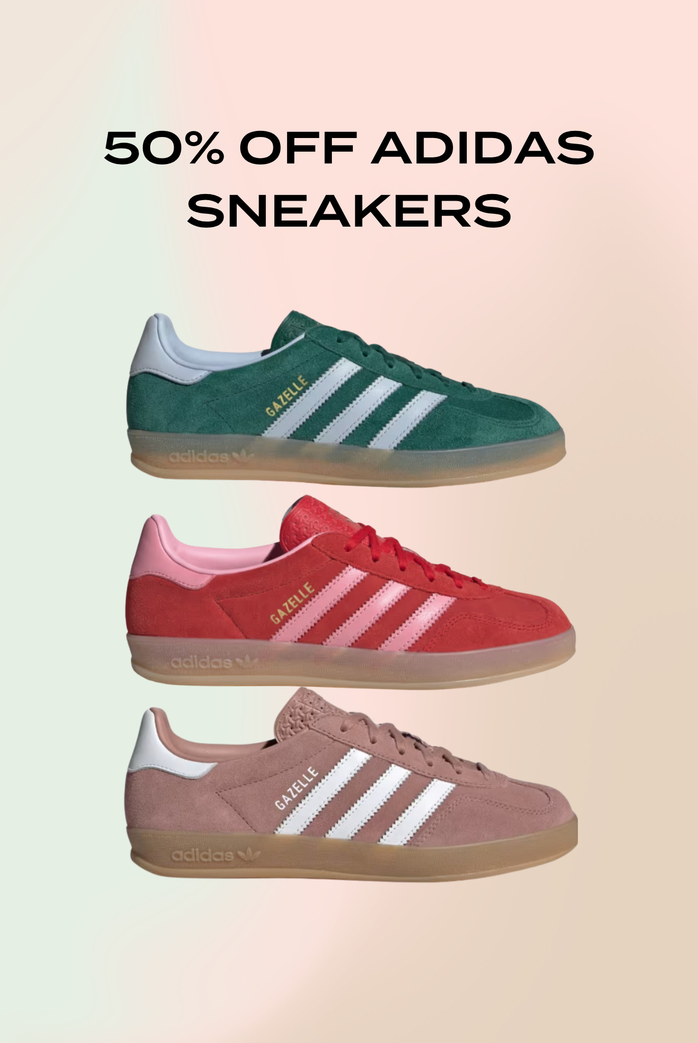 50% off Adidas sneakers!! 🚨 

 #LTKmomlife #LTKSeasonal #LTKSaleAlert