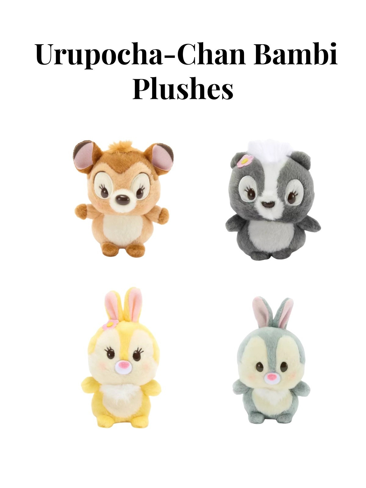 New Urupocha- Chan Bambi plushes from Disney Store 🦌🦨🐇

#LTKSeasonal #LTKKids #LTKTravel