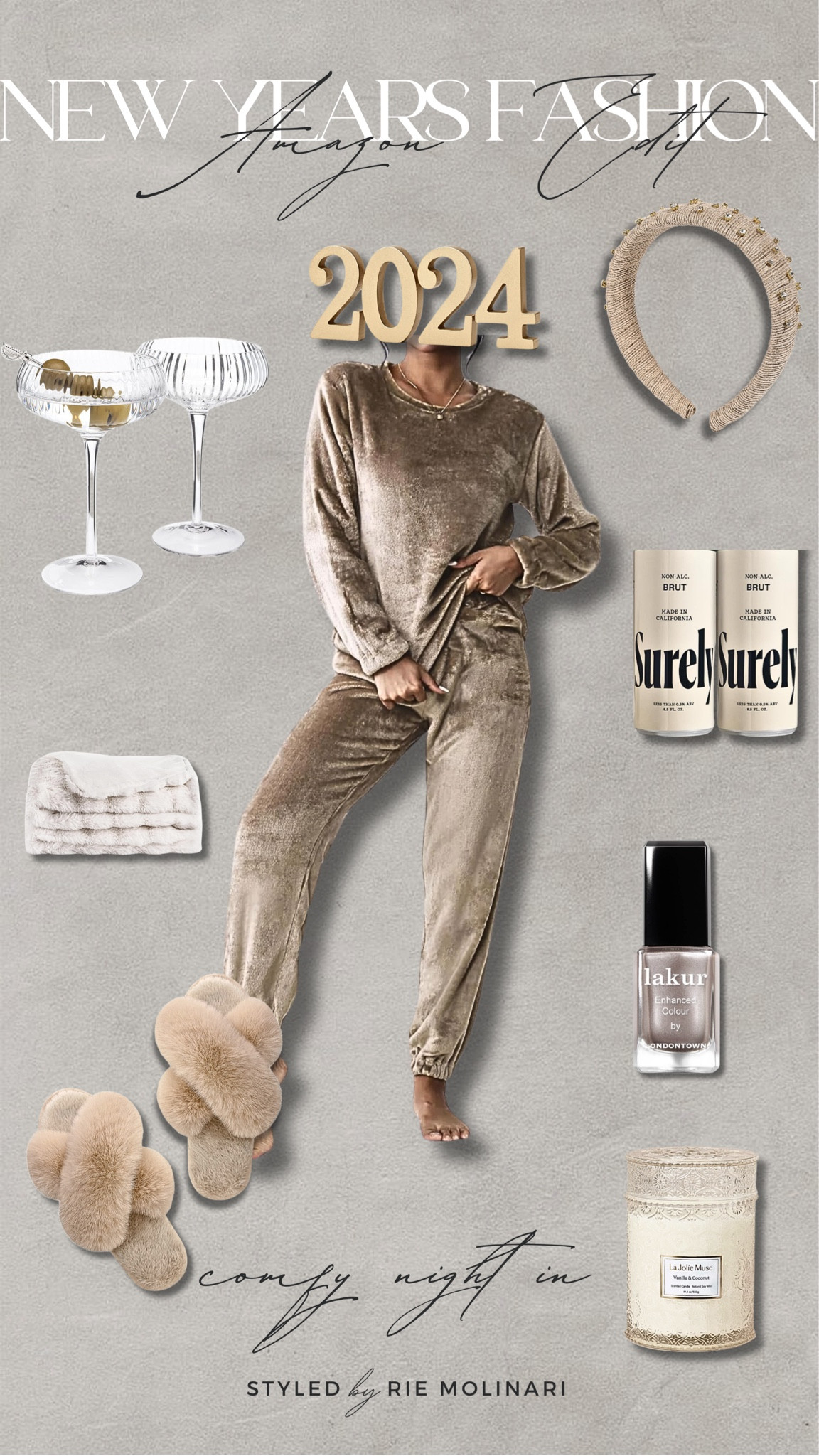 Cozy NYE night in but look chic! BTW, The slippers are AMAZING and so comfy! I own so many because they are that good! 🙌🏼🤎✨

#LTKHoliday #LTKstyletip #LTKSeasonal