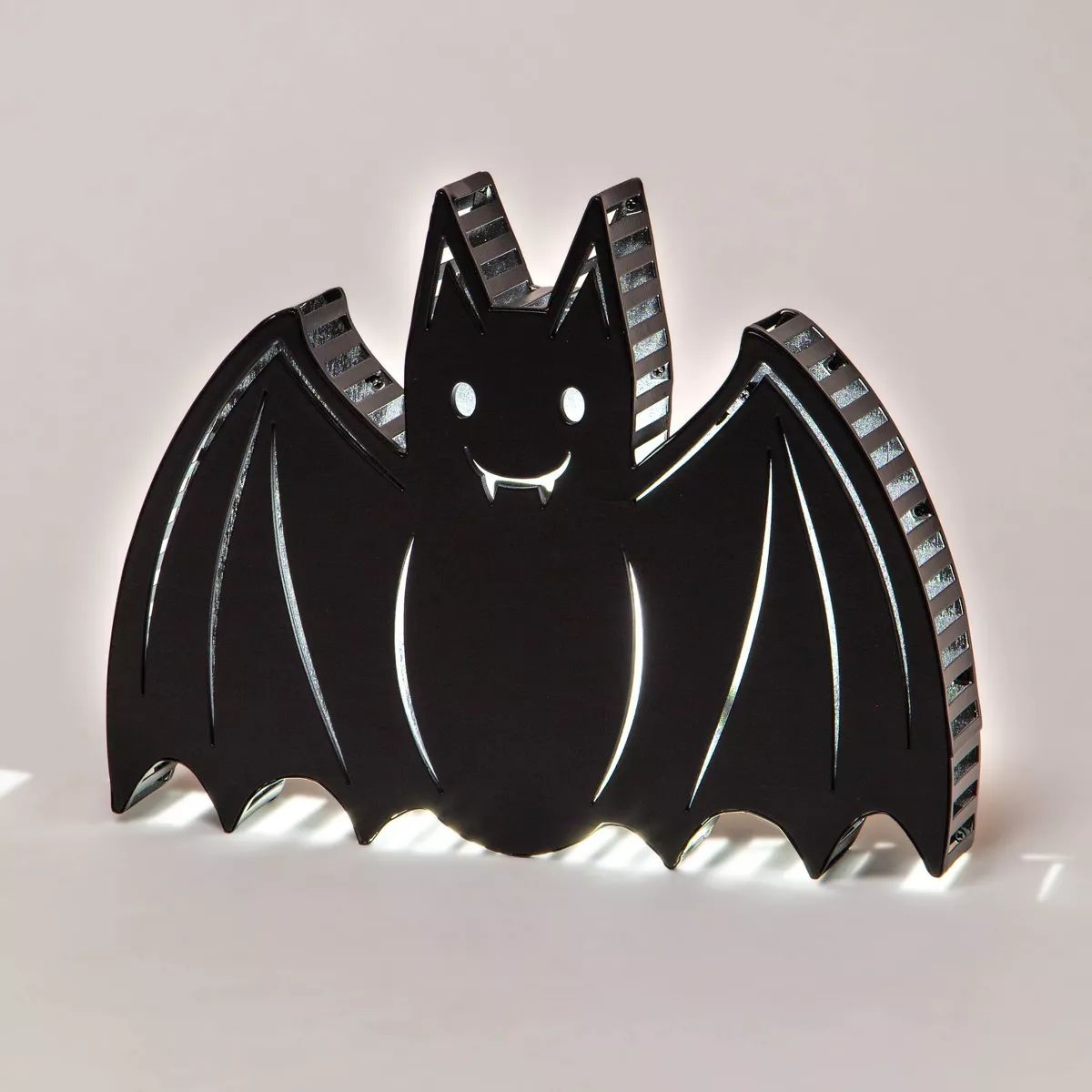 LED Backlit Flicker Bat Sign Halloween Novelty Silhouette Light White - Hyde & EEK! Boutique™ | Target