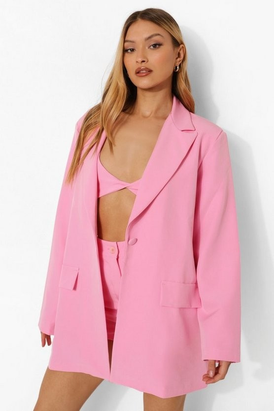 Relaxed Fit Blazer | Boohoo.com (UK & IE)