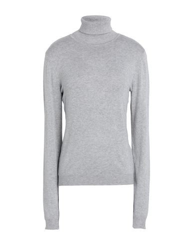 Vero Moda Woman Turtleneck Light grey Size L Livaeco by Birla Cellulose, Nylon | YOOX (US)