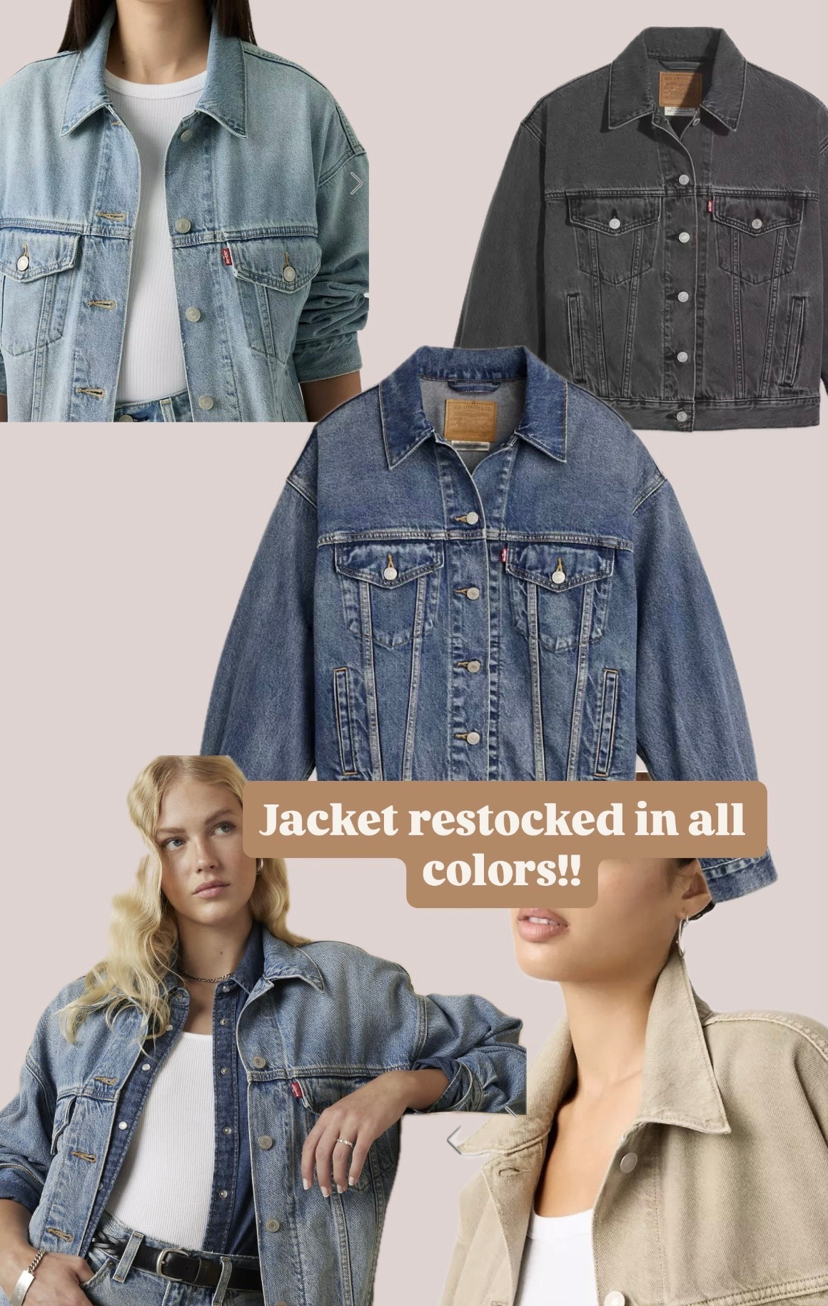 Levi’s trucker jacket
Trending 
Sale find! 

#LTKootd #LTKSpringSale
