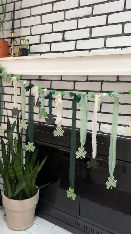 Linked the supplies for this easy and adorable st Patrick’s day garland that I’m obsessed with on my mantle 

#LTKVideo #LTKSeasonal #LTKSpringSale