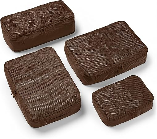 Packing Cells - 4 Set Packing Cubes Luggage Organizer Bags (S, M, 2 x L), Must-Have Suitcase Orga... | Amazon (US)