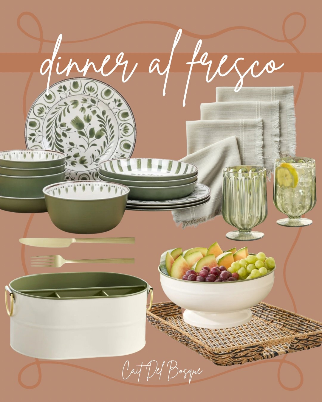 Dinner al fresco, but make it budget-friendly + beautiful. I’ve rounded up my favorite new spring hosting finds from Better Homes & Gardens, + they are perfect for your next outdoor gathering. This 12-piece bamboo melamine dinnerware set, paired with coordinating napkins + serveware, brings those dreamy Anthropologie + Pottery Barn vibes—without the high price tag. Whether you're planning a backyard dinner party, a spring brunch, or a sunset gathering with friends, this collection makes it easy to host in style.

outdoor dinner party, spring hosting, al fresco dining, melamine dinnerware, spring serveware, entertaining essentials, backyard gathering, Better Homes and Gardens, affordable hosting, table setting ideas, home, dinner parties, host, hosting, hostess, Walmart, Walmart home, outdoor, outdoor dining, outdoor living, serveware, dinnerware, designer look for less, kitchen, spring events, dining room, tablescapes, Mother’s Day, Mother’s Day gift ideas

#LTKSeasonal #LTKHome #LTKParties