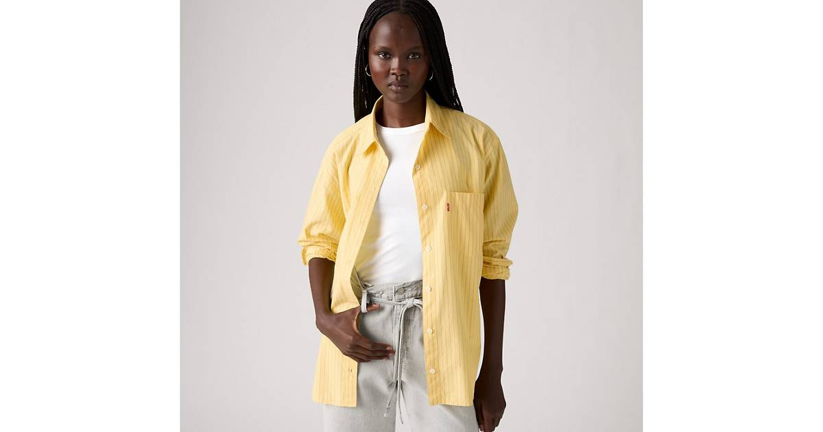 Harlie Boyfriend Shirt - Yellow | Levi's® US | Levi's US