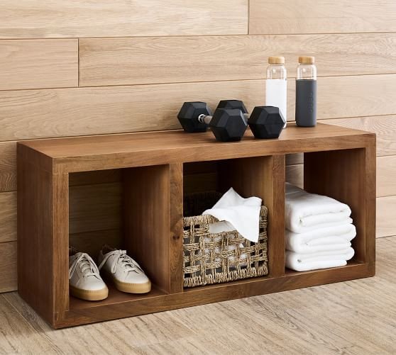 Reed Cubby Bench (43") | Pottery Barn (US)