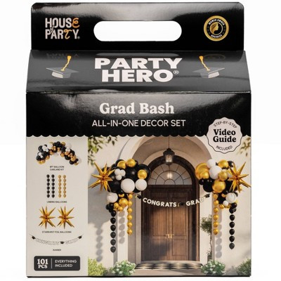 House of Party Hero Balloon Decor Kit Graduation | Target