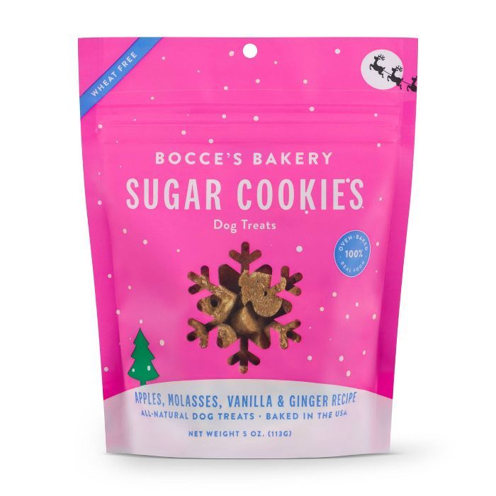 Bocce's Bakery Sugar Cookies Dog Treats - Apple & Vanilla | Target