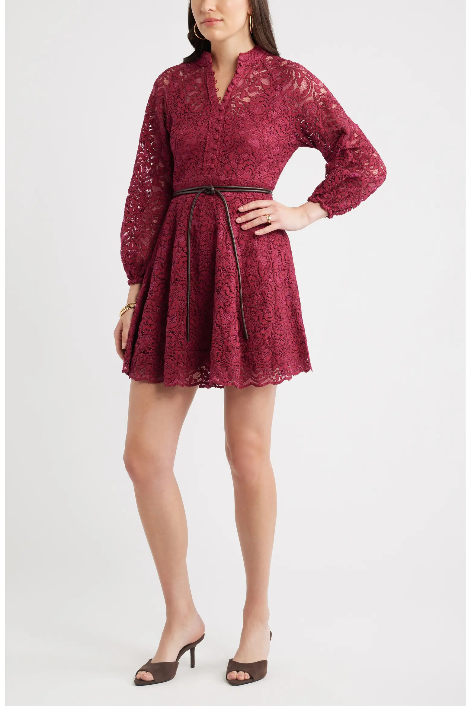 Lace Long Sleeve Minidress (Women) | Nordstrom | Nordstrom