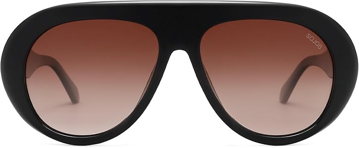 SOJOS Trendy Oversized Polarized Aviator Sunglasses Womens Men Retro Vintage 70s Style UV Protect... | Amazon (US)
