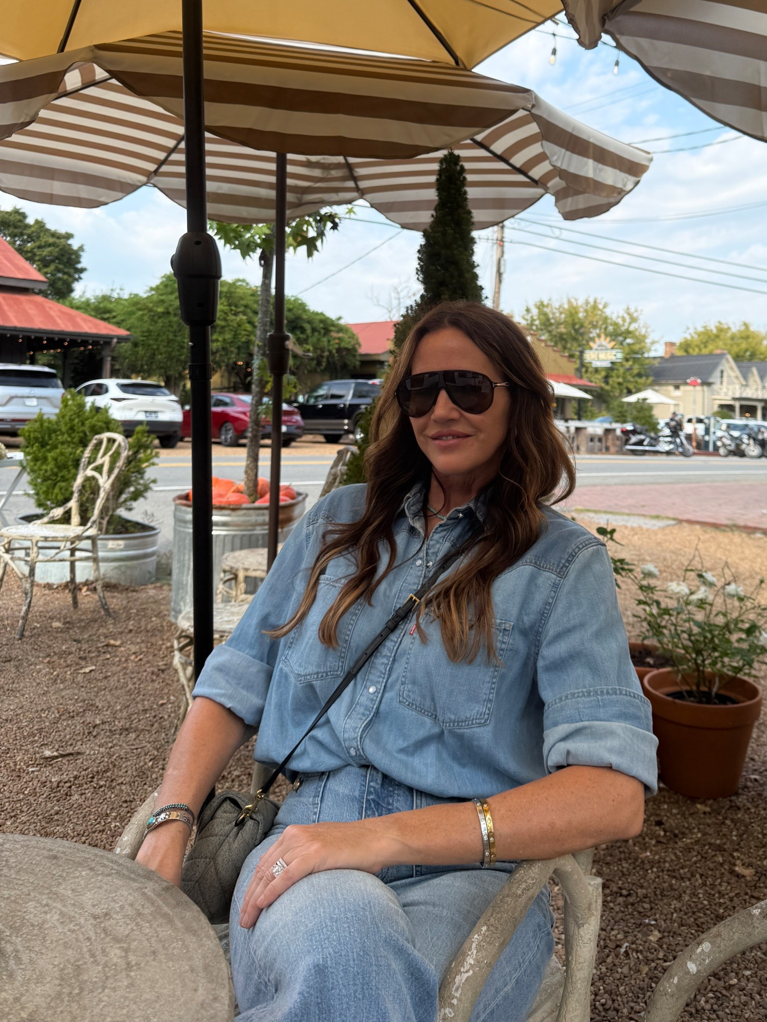 Who doesn’t love a good Canadian tuxedo! Get my fit details, especially love the denim purse and my sunglasses!

#LTKTravel #LTKSeasonal #LTKStyleTip