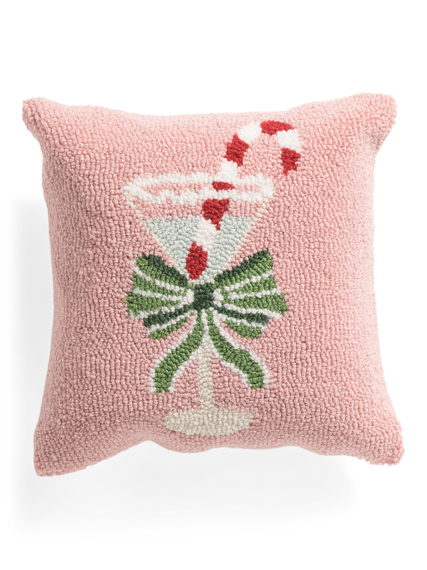 14x14 Martini Glass Hooked Pillow | Throw Pillows | Marshalls | Marshalls