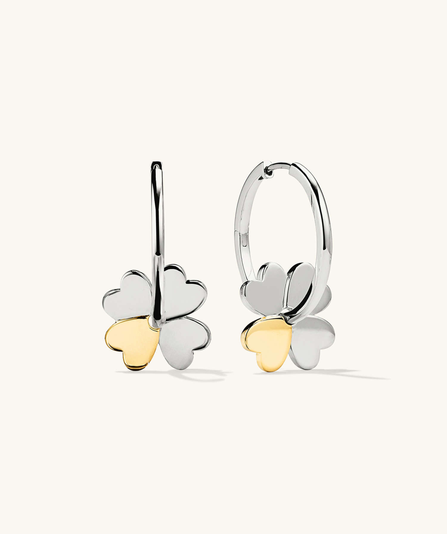 Mejuri x GANNI Clover Convertible Hoops | Mejuri Fine Crew