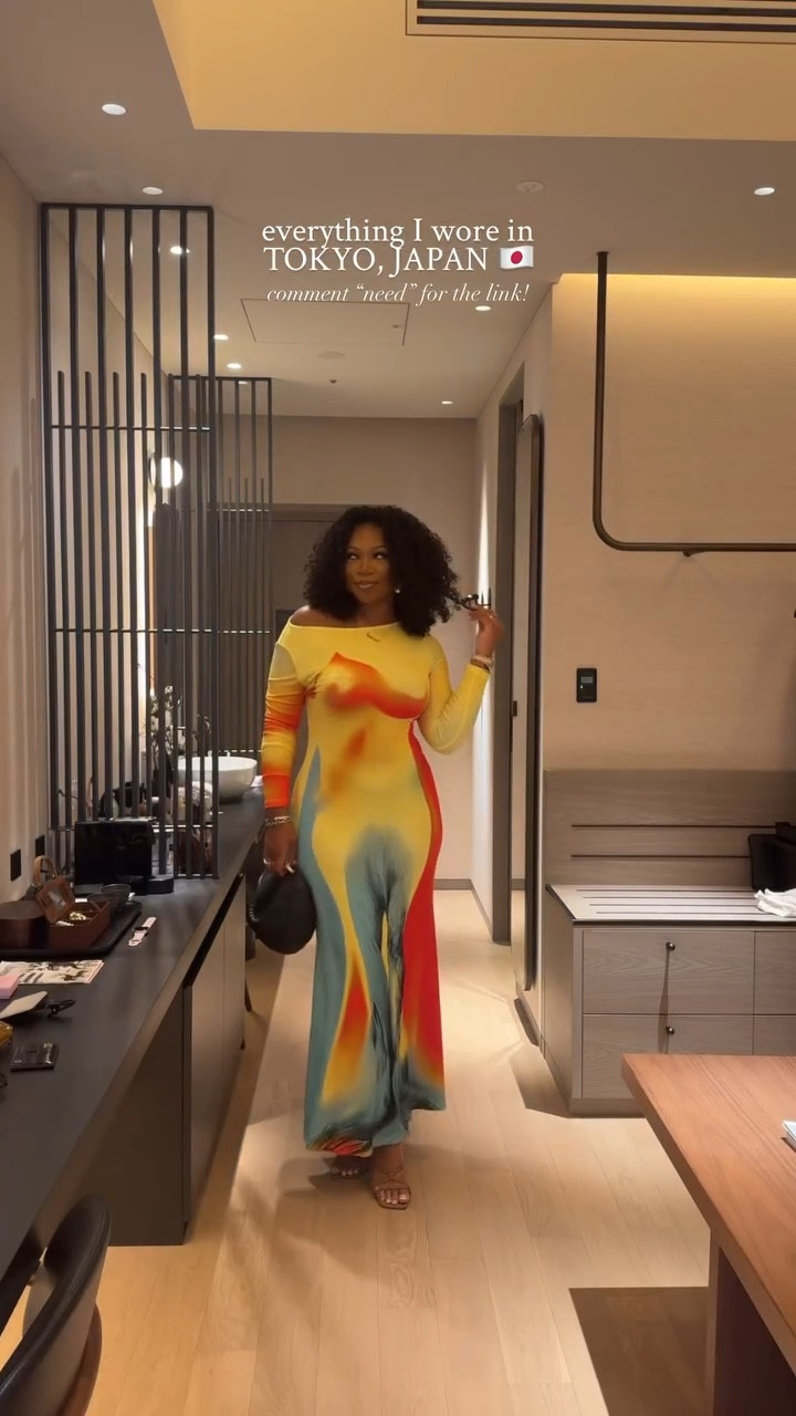 My Tokyo OOTDs |  I am 5’9 • 200 lbs wearing size 10 & medium for the dresses and jacket, 14 in the denim jeans, XL in white shirt dress and b&w pants, large in bodysuit 

#LTKstyletip #LTKtravel #LTKmidsize