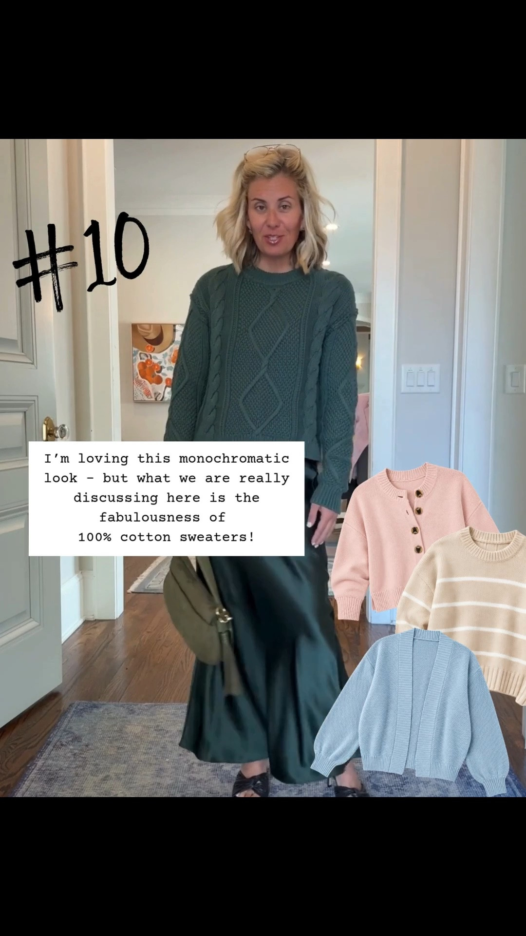 OK, Nosey Rosie’s….this week’s favorites according to y’all!
Sizing:
Avara dress - small
Jumpsuit - small petite
Green sweater - xs
Walmart dress - xs 
Walmart top - small
Ruti Pants - 4P
Tnuck Dress - xs 
Mabel blouse - xs
Marie Oliver top - xs 
Puff sleeve pullover - xs

CODES: 
Marie Oliver - CATHERINE15 
Avara - mixandmatch15 off 1st order

#LTKdayinmylife #LTKSeasonal #LTKOver40