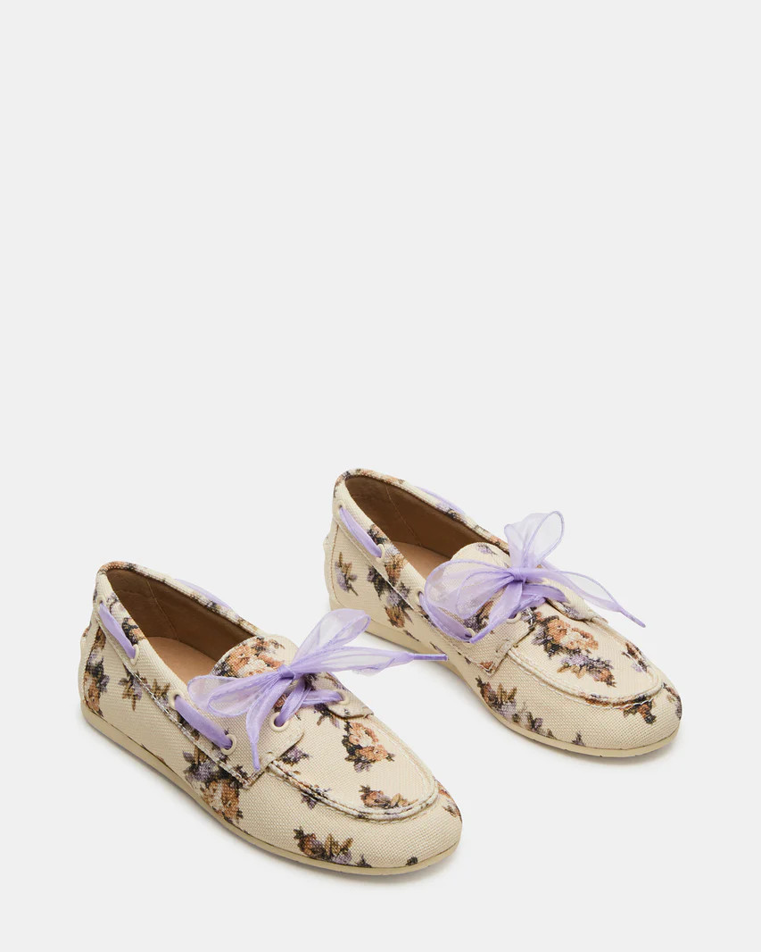 SAG Floral Flat Loafer | Women's Loafers | Steve Madden (US)