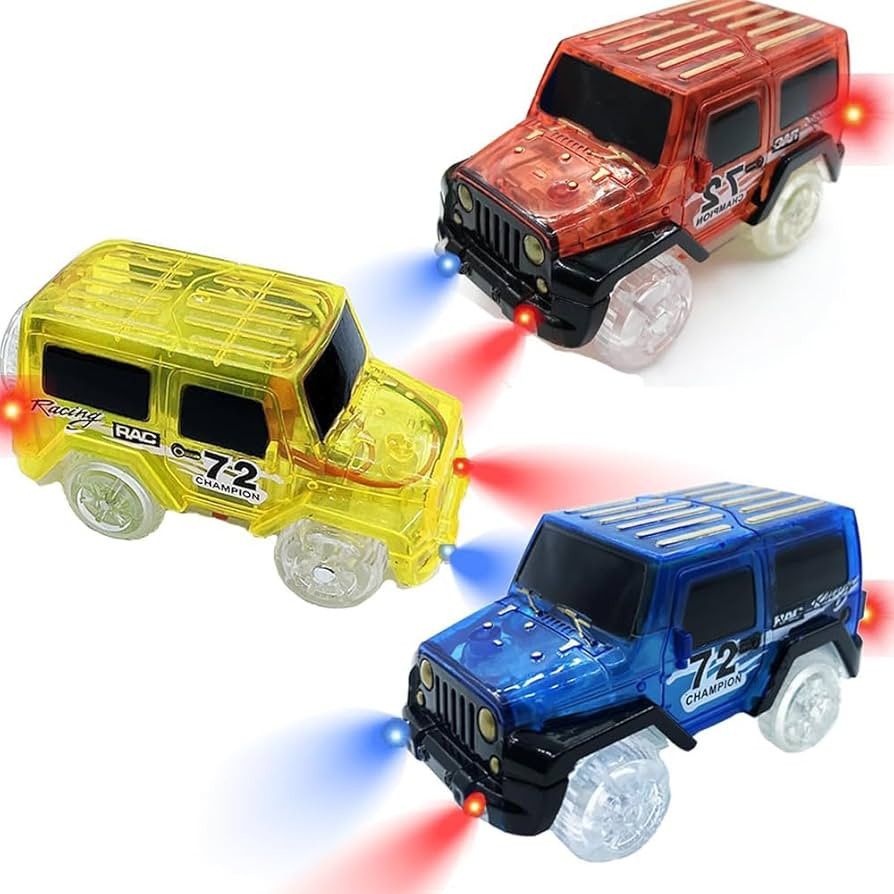 Tracks Cars Replacement with LED Light Glow Car Toys, Glow in The Dark, Race Cars Track Compatibl... | Amazon (US)