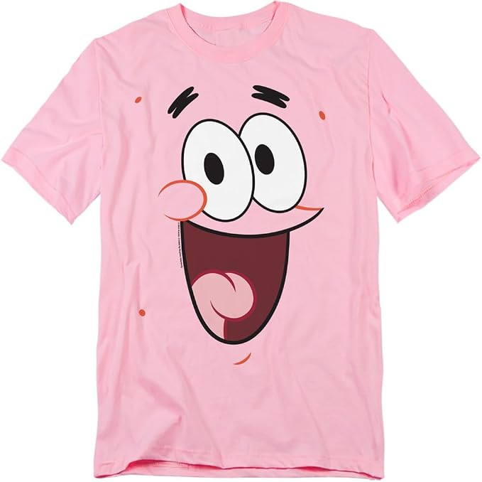 Popfunk Unisex Adult Spongebob Squarepants Patrick Smile T-Shirt | Amazon (US)