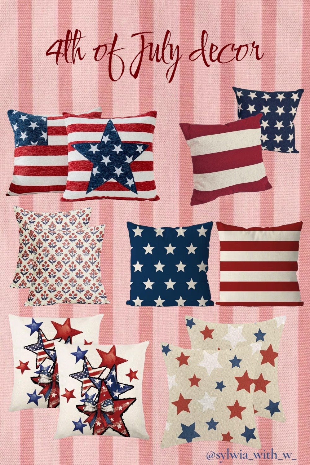 Because apparently, your sofa isn't celebrating hard enough yet. I’ve rounded up the best 4th of July pillows that say "I love my country, but I also love a high-end aesthetic." Whether you’re into the classic stars and stripes or that block-print floral vibe that screams chic summer, there’s a cushion here for every corner of your home.

#4thofjuly #patrioticdecor #homedecor #throwpillows #summerstyle #grandmillennial #redwhiteandblue #july4th #interiordesign #holidaydecor #ltkhome #ltkseasonal #americanastyle