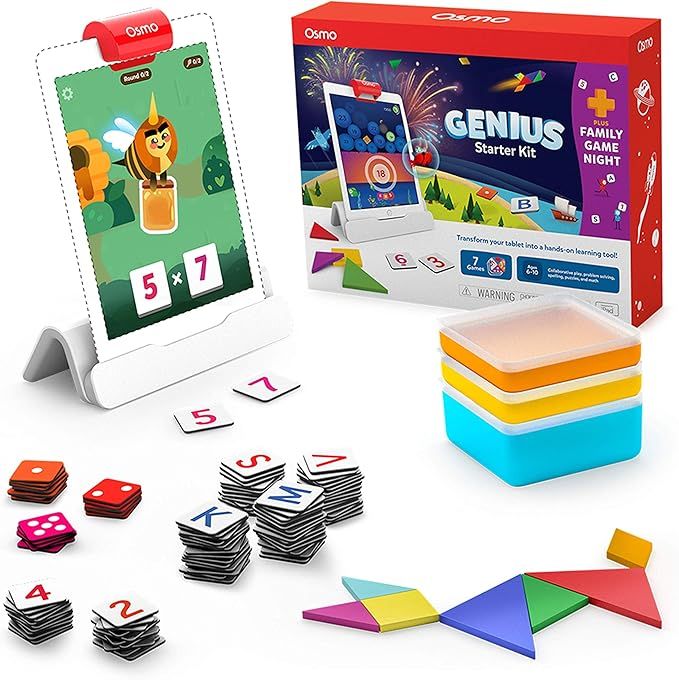 Osmo - Genius Starter Kit for iPad + Family Game Night - 7 Educational Learning Games for Spellin... | Amazon (US)