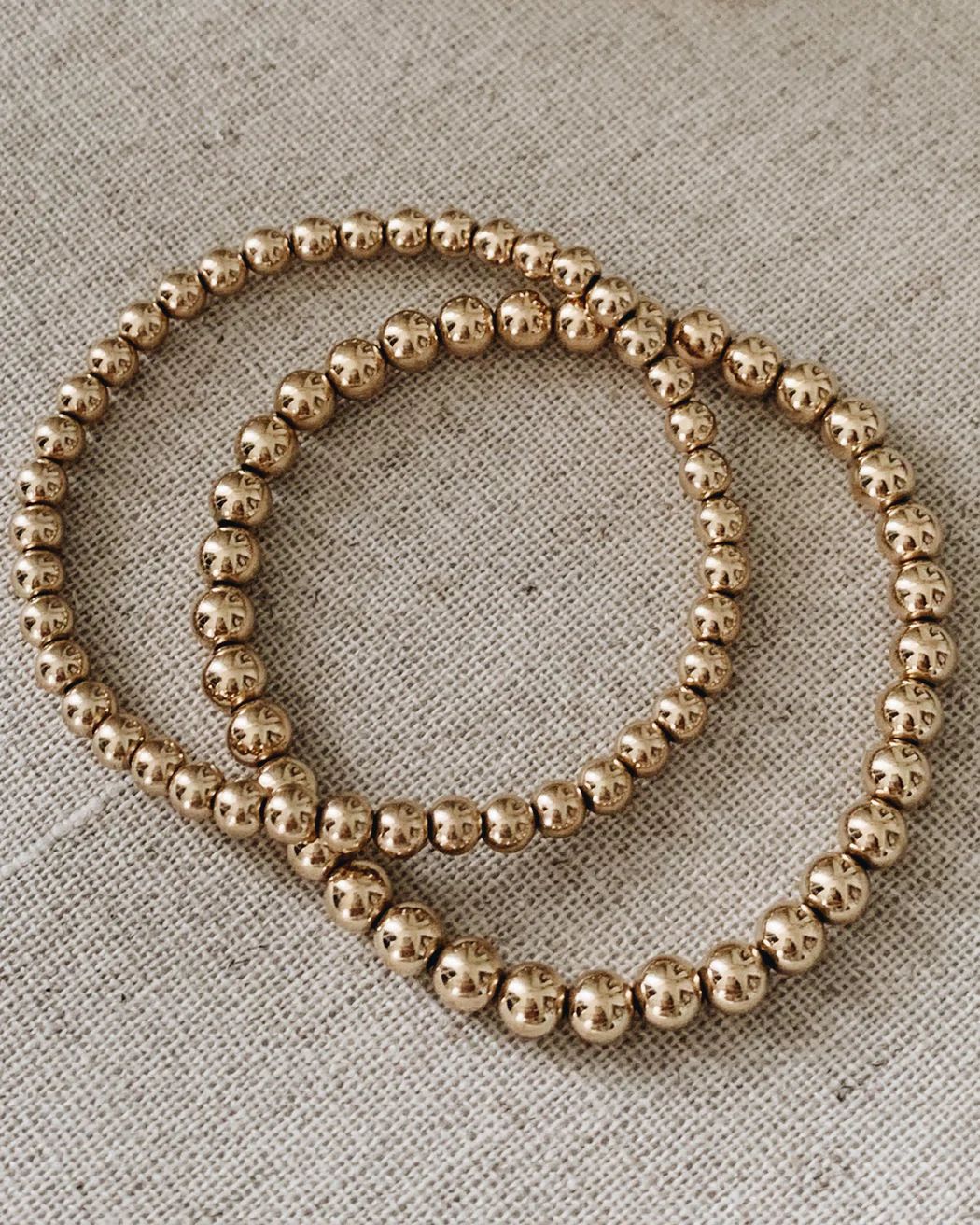 THE BEADED BRACELET - GOLD | Stylin by Aylin