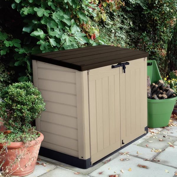 Store-It-Out Max 5 x 3 FT Horizontal Garbage Storage Bin Shed with Lockable Weather-resistant Lid | Wayfair North America