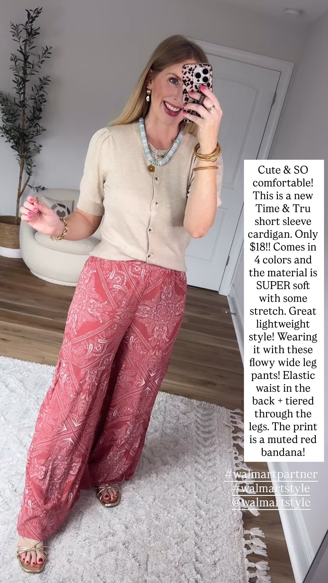Weekend Walmart Wins try-on
Short sleeve cardigan- medium 
Bandana wide leg pants- small

#walmartpartner #walmartstyle @walmartstyle

#LTKmomlife #LTKootd