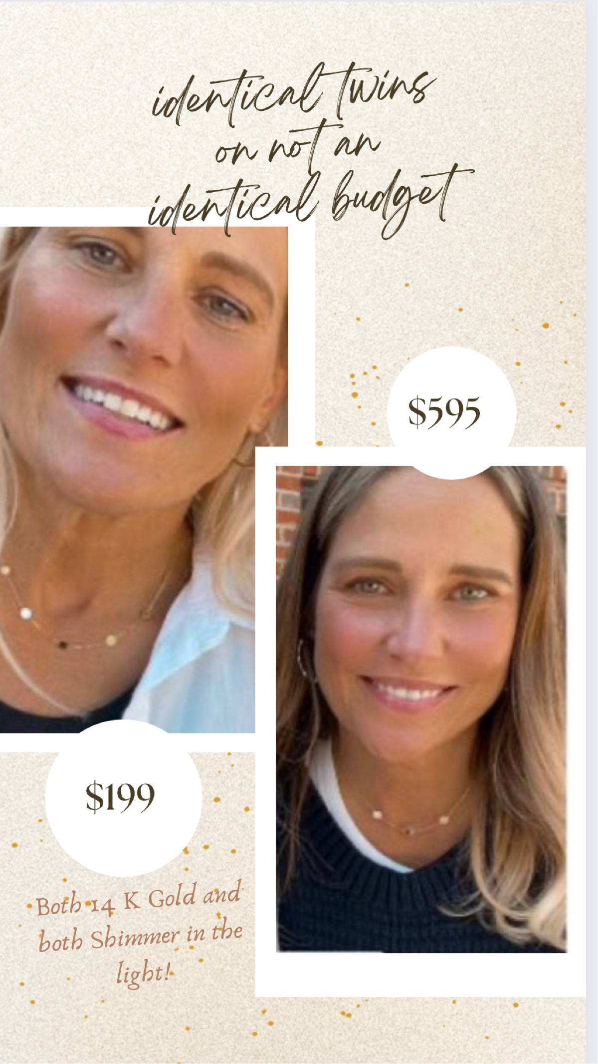 Our fav necklace. Expensive one is not linkable. Both 14k 

#LTKstyletip #LTKover40