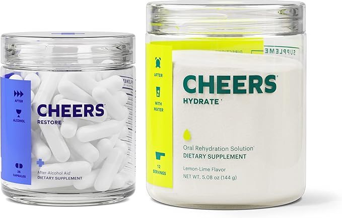 Cheers Restore & Hydrate Combo | for Fast Liver Detox & Rehydration. Feel Great After Drinking & ... | Amazon (US)