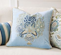 Kravet Rosehill Reversible Pillow Cover | Pottery Barn (US)