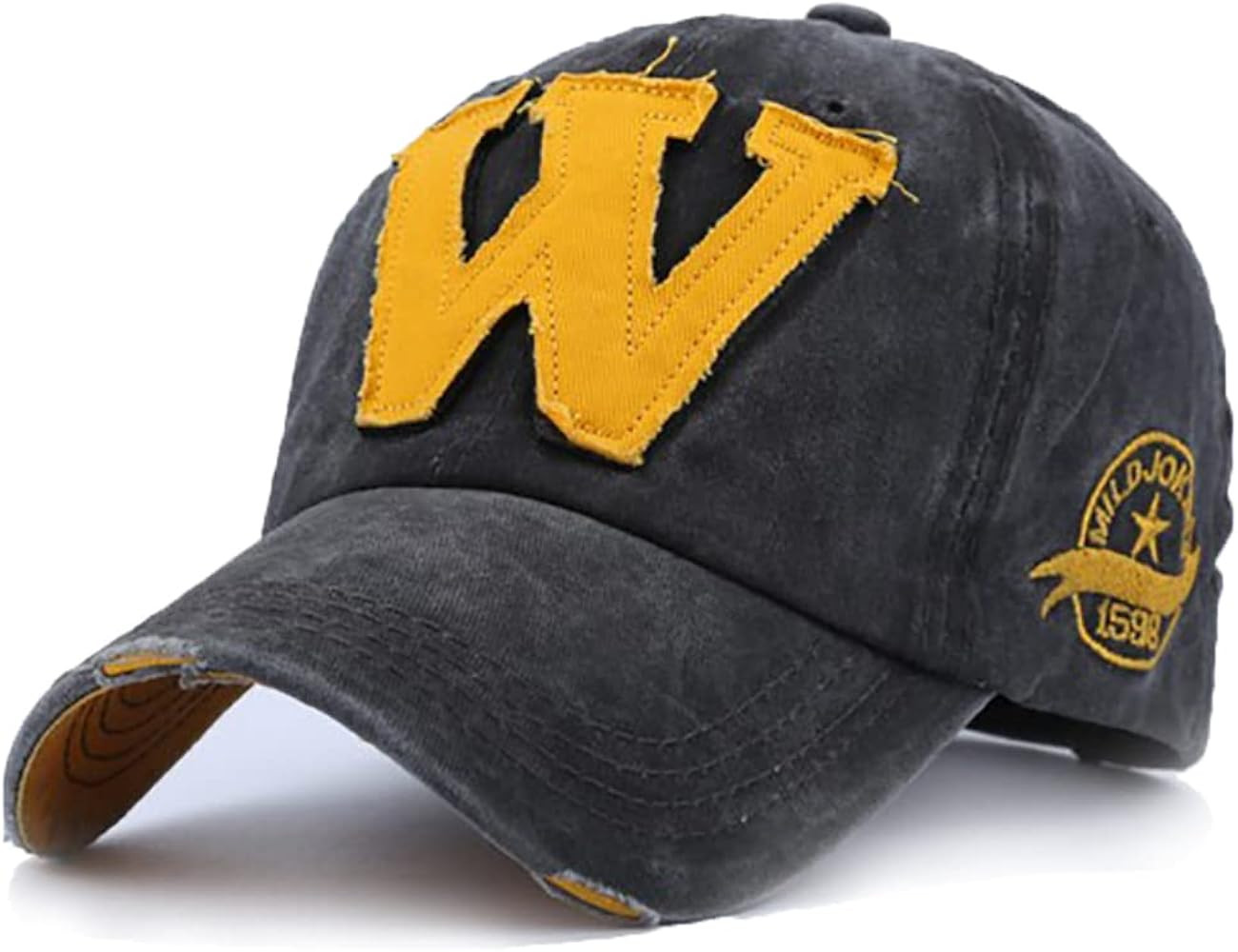 Vintage Baseball Cap 100% Cotton Trucker Hat Embroidered W Sunhat Retro Frayed Edge Outdoor Cap U... | Amazon (US)