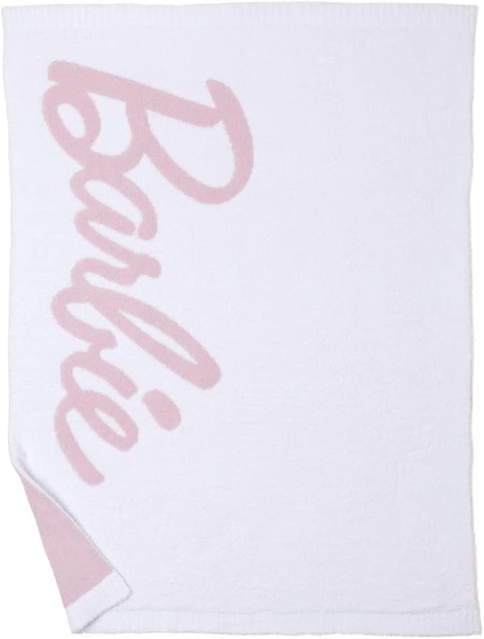 Barefoot Dreams CozyChic Barbie Blanket, Throw Blanket, Plush Blanket-45” x 60”, Sea Salt/Dus... | Amazon (US)