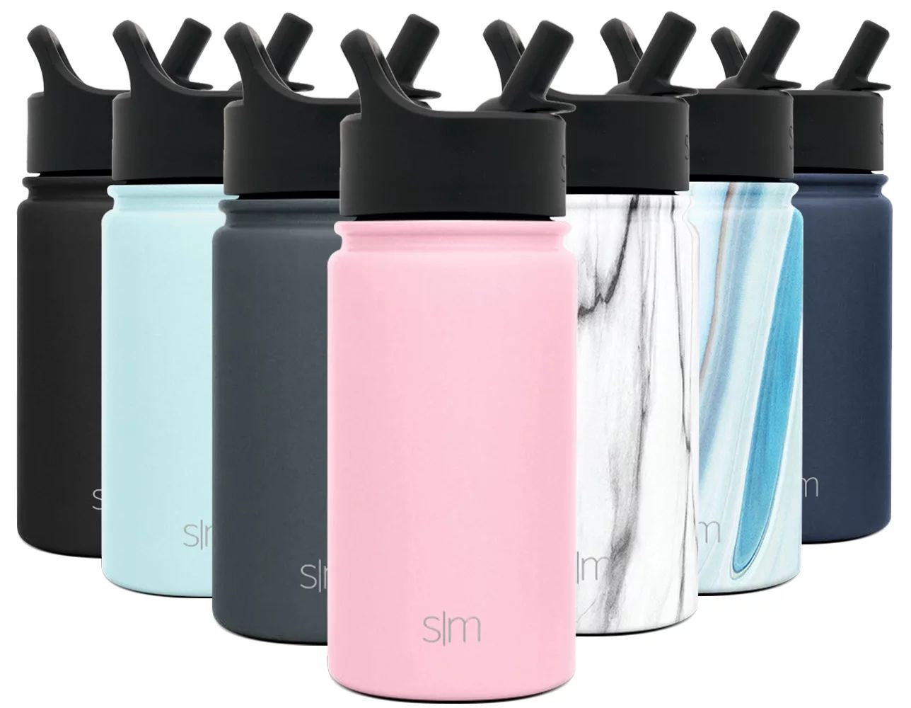 Simple Modern 14 oz Summit Water Bottle with Straw Lid - Hydro Vacuum Insulated Tumbler Flask Dou... | Walmart (US)