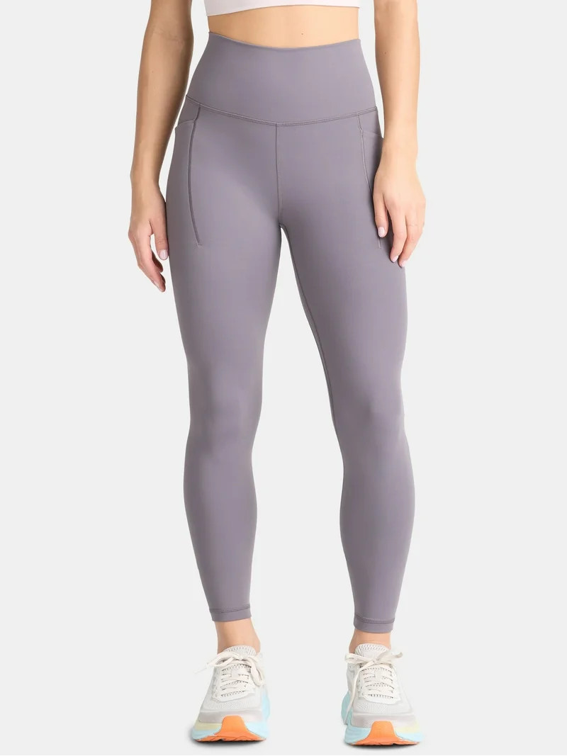 Avia Women's and Women's Plus SoftSculpt High Rise Full Length Leggings with Pockets, Sizes XS-4X | Walmart (US)